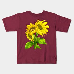 Sunflowers & Bees Kids T-Shirt